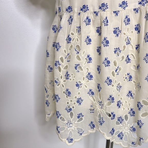 Anthropologie Meadow Rue Eyelet Tunic floral Dress size medium - Picture 5 of 10